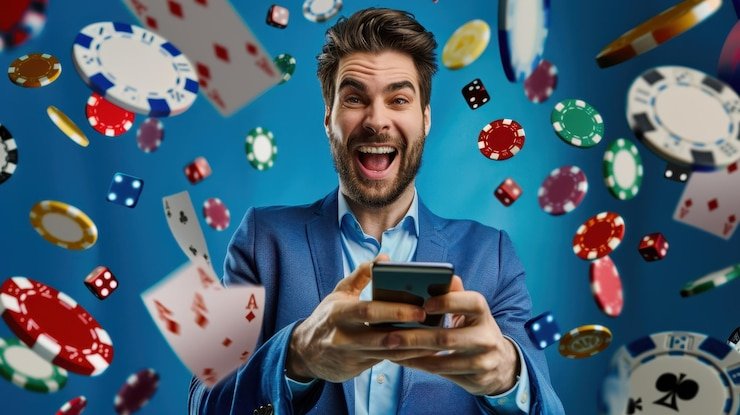 Antarmuka permainan Hacksaw Gaming dengan gulungan dan simbol bonus yang berwarna-warni