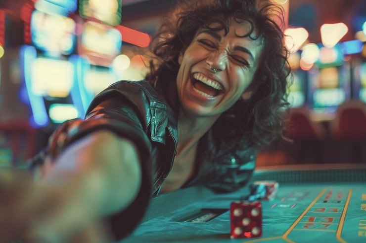 Tampilan layar permainan Super Sic Bo dengan dealer live dan papan taruhan